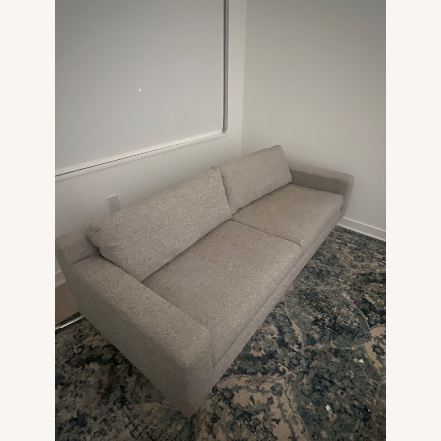 West Elm Light Gray 2 Seater Sofa - image-2
