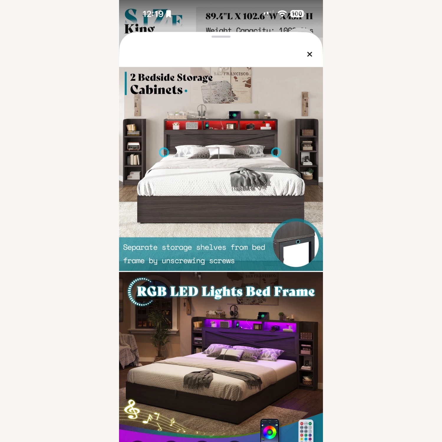 Wayfair Queen Storage Bed Frame - image-4