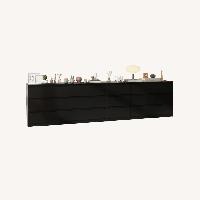 Wayfair Black Wood Dresser Set of 2