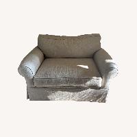 Raymour & Flanigan Natural Chair and a Half