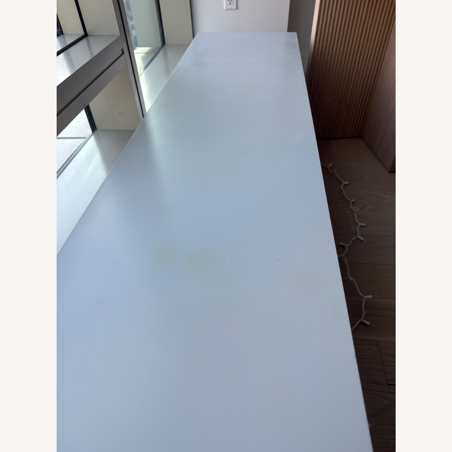 West Elm Emilia Light Gray Wood Media Storage - image-4