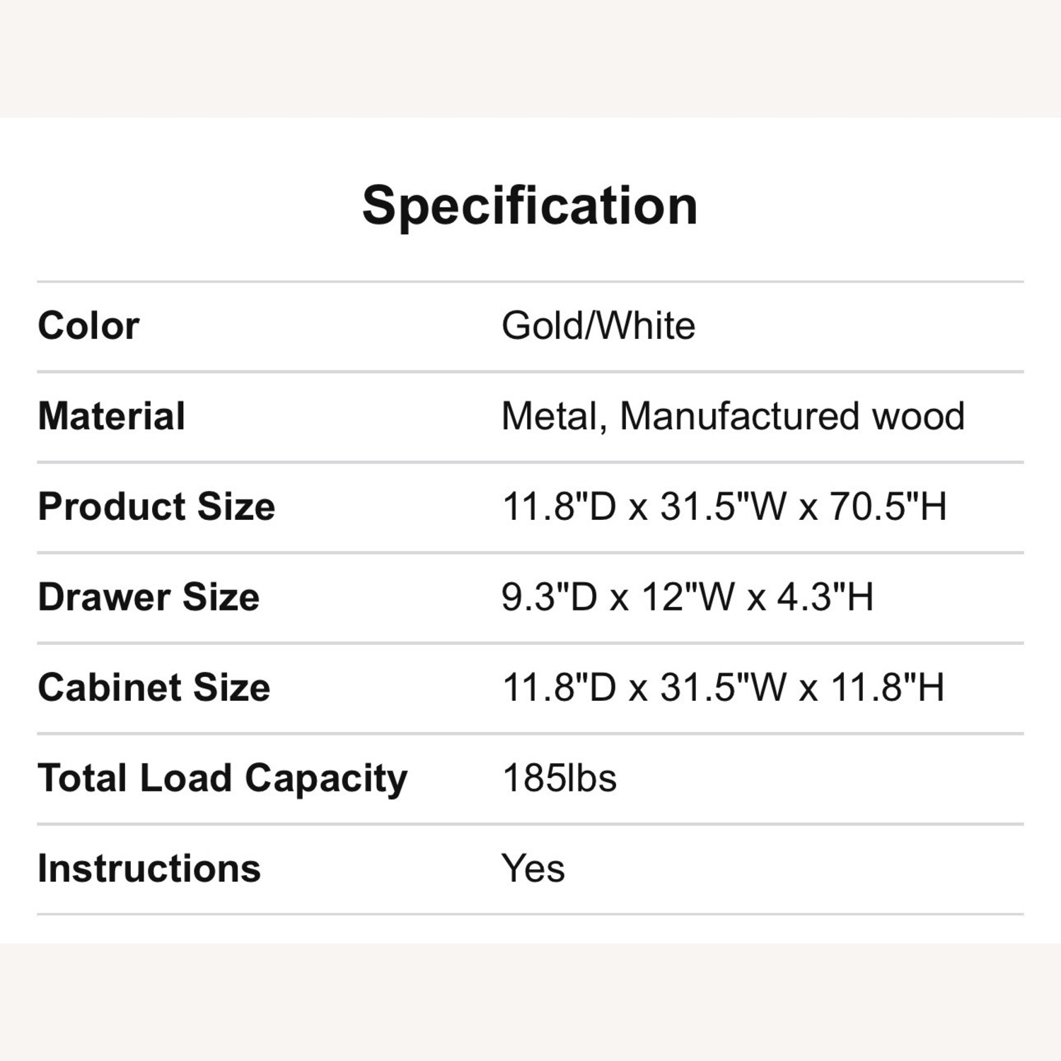 White and Gold Wood Bookcase - image-4