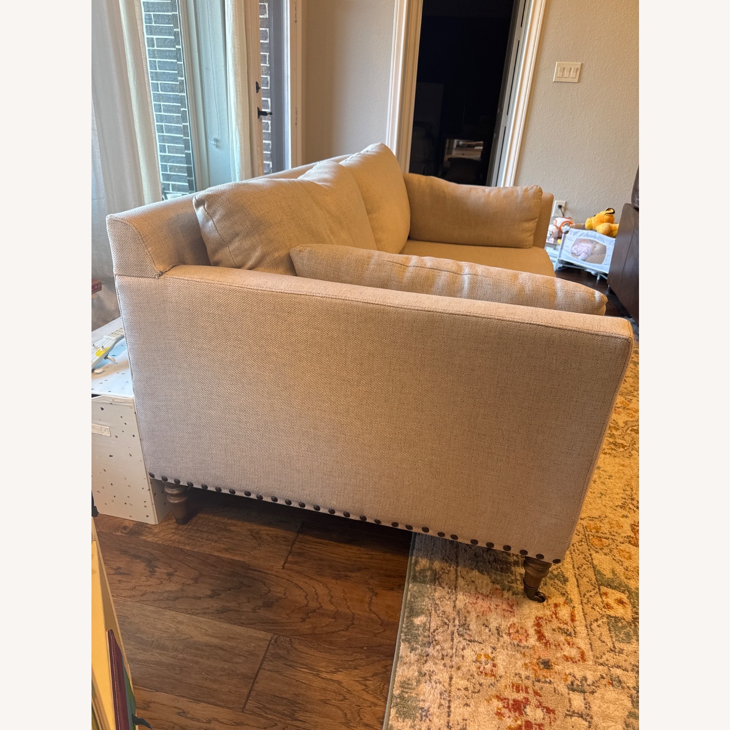 Pottery Barn Tallulah Upholstered Sofa - image-3