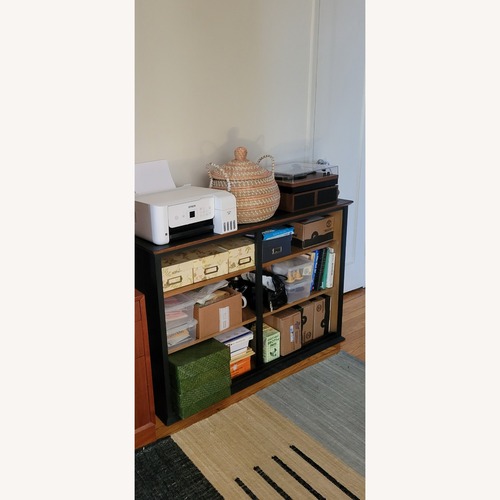 Used Black Wood Bookcase for sale on AptDeco
