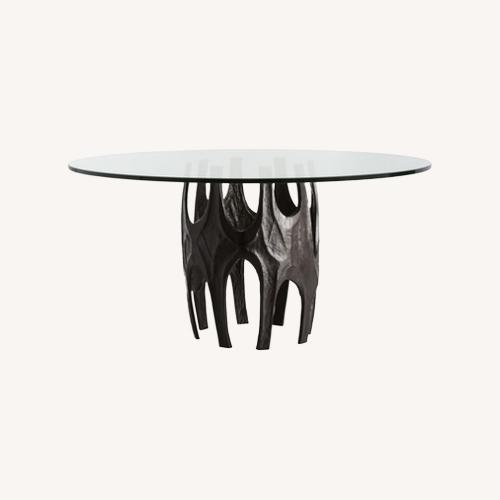 Used Arteriors Naomi Glass Dining Table for sale on AptDeco