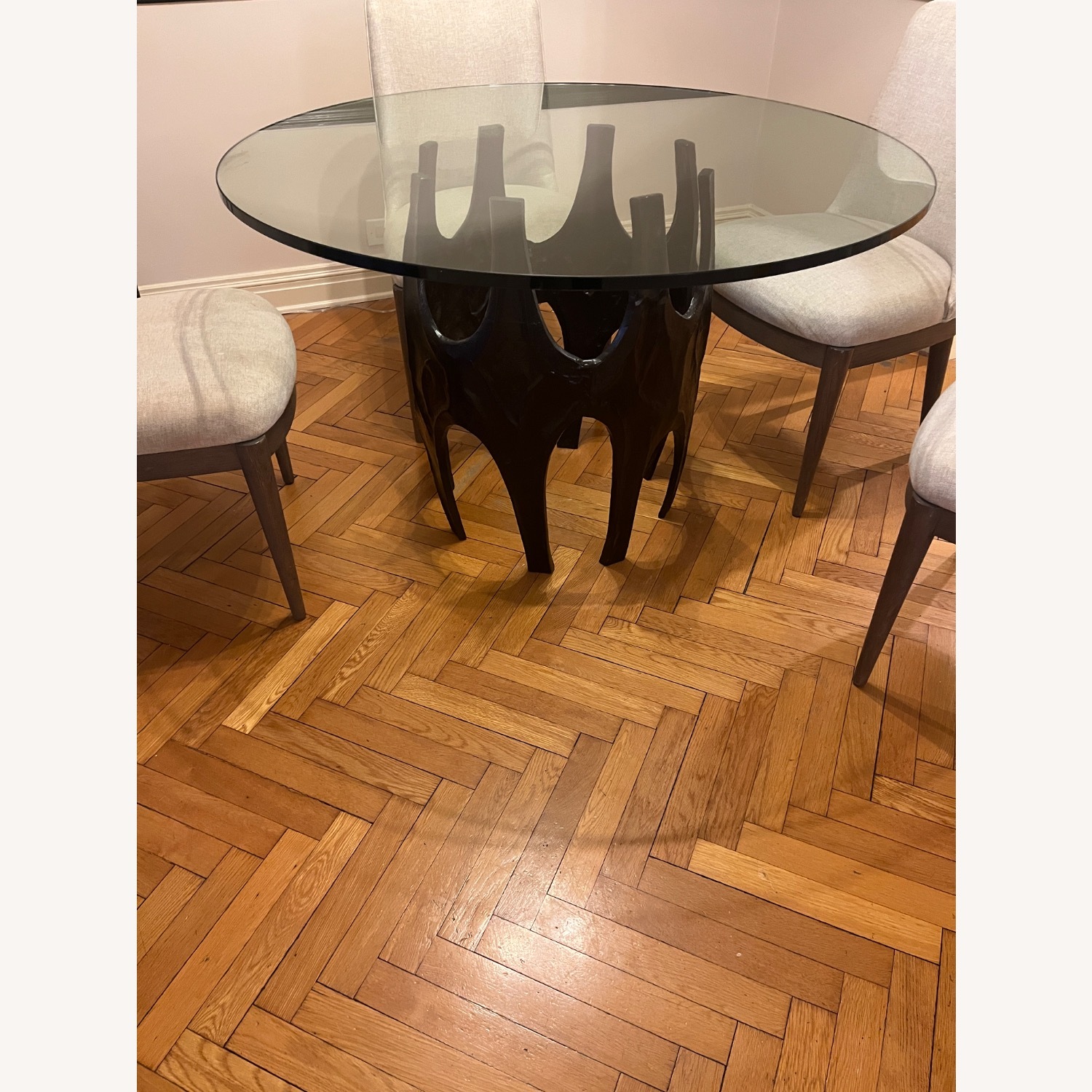 Arteriors Naomi Glass Dining Table - image-1