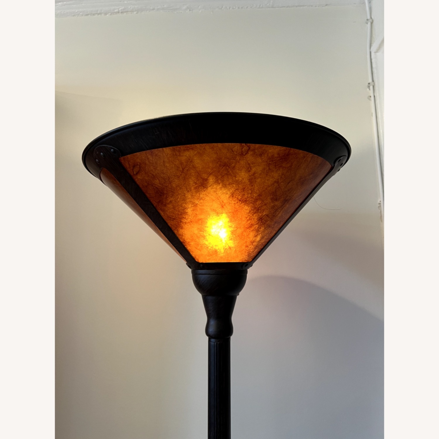 Wayfair Hein 71'' Brown Torchiere Floor Lamp - image-1