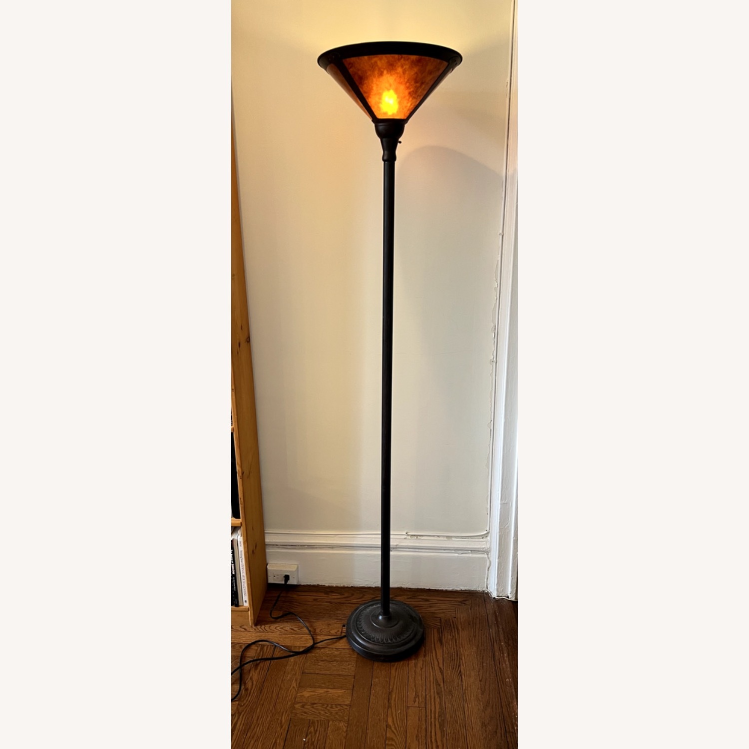 Wayfair Hein 71'' Brown Torchiere Floor Lamp - image-5