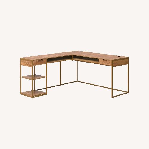 Used Sauder International Lux® Collection Wood Desk for sale on AptDeco