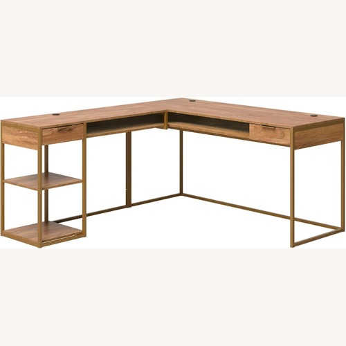 Used Sauder International Lux® Collection Wood Desk for sale on AptDeco