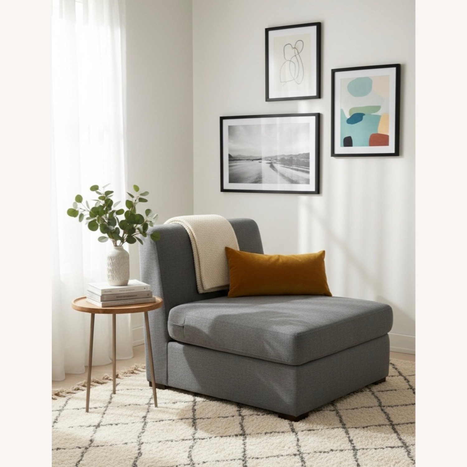 Restoration Hardware Dark Gray Maxwell Modular 4-Piece Sofa - image-2