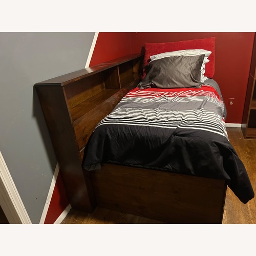 Used Solid Wood Twin Captains Bed for sale on AptDeco