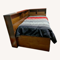 Solid Wood Twin Captains Bed