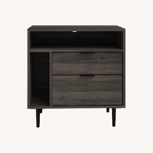 Used Wade Logan Aderita 2-Drawer Nightstand with Magazine Storage for sale on AptDeco