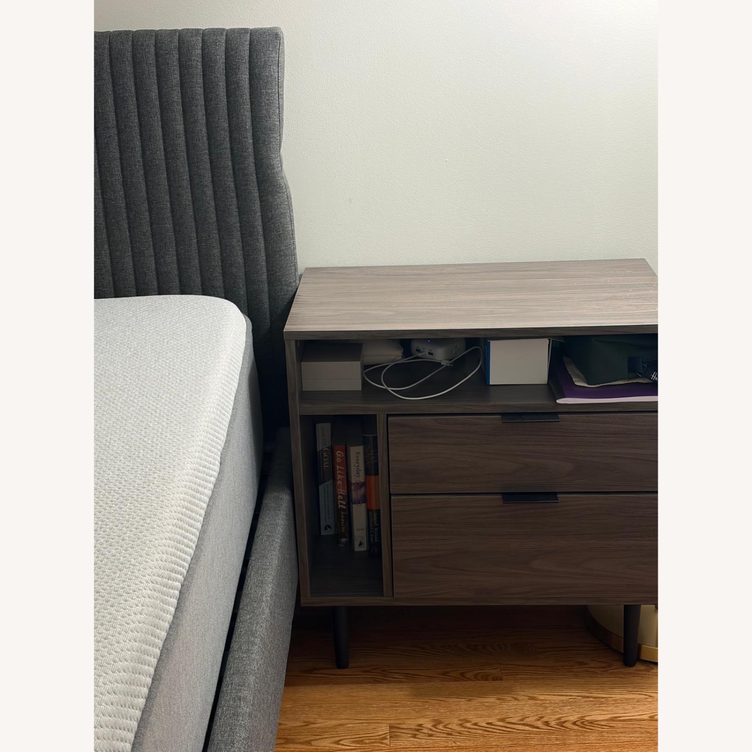 Wade Logan Aderita 2-Drawer Nightstand with Magazine Storage - image-3