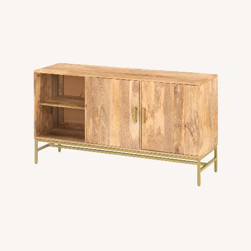 Used Joss & Main Rowley Natural Wood Media Storage for sale on AptDeco