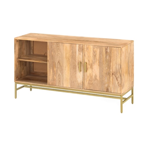 Used Joss & Main Rowley Natural Wood Media Storage for sale on AptDeco