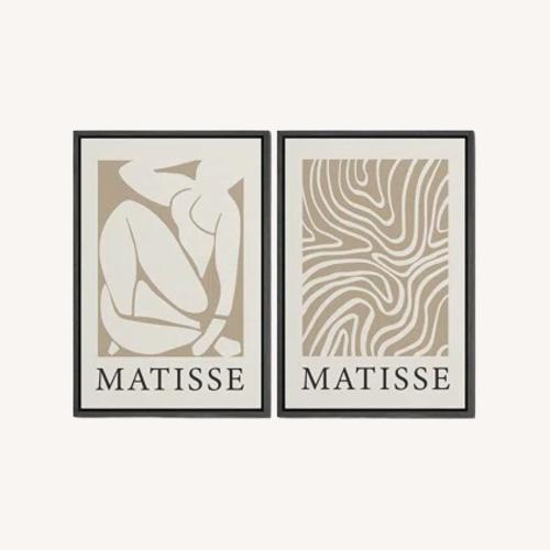 Used Wayfair Mattise Black Wall Art for sale on AptDeco