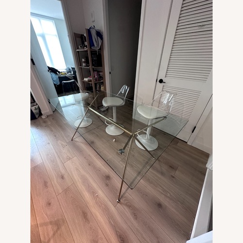 Used Glass Dining Table for sale on AptDeco