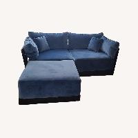 Inside Weather Bondi Blue Wood 2 Piece Sectional