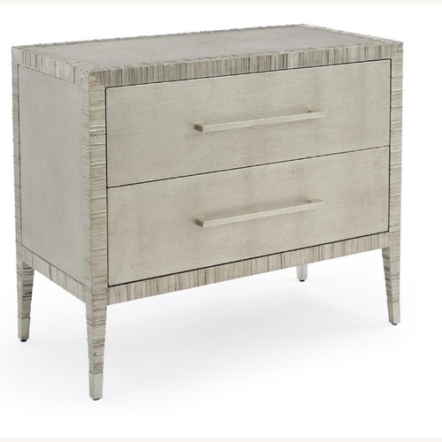 Used John Richard Carraway Silver Nightstand for sale on AptDeco
