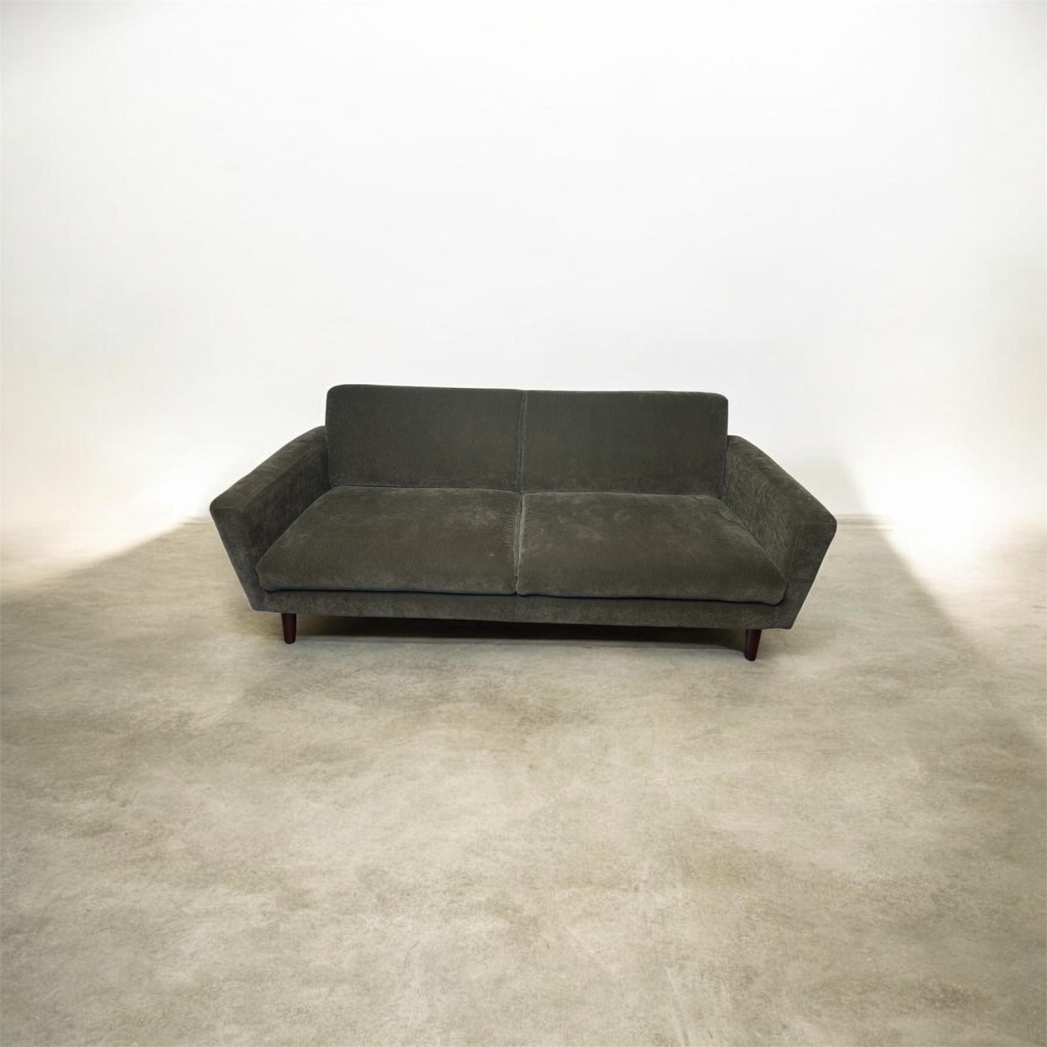 West Elm Oliver Sofa Green 2 Seater Sofa - image-2