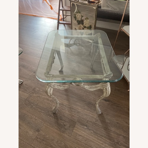 Used Contemporary Glass Side Table for sale on AptDeco