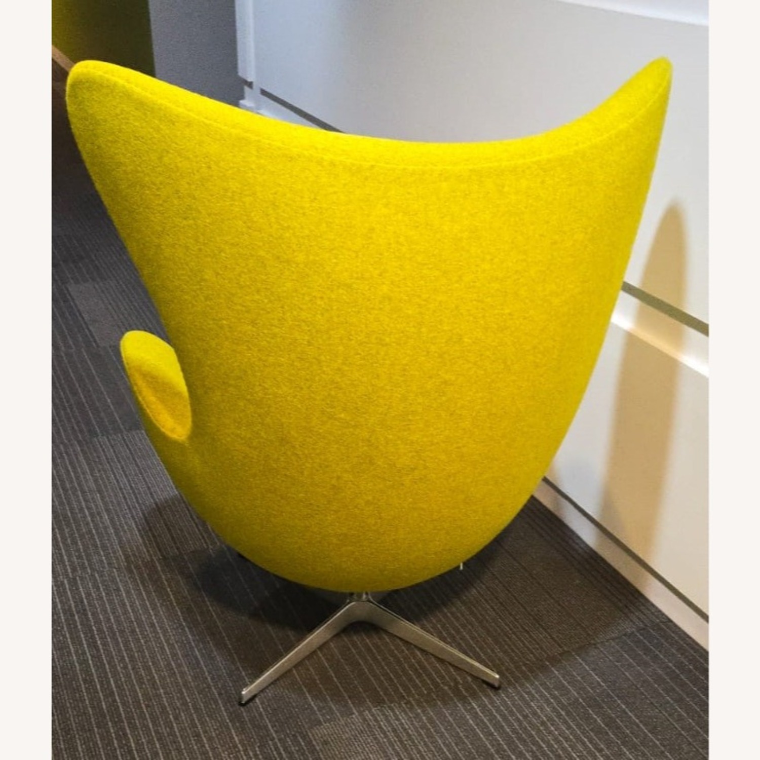 Fritz Hansen Yellow Fabric Accent Chair - image-6