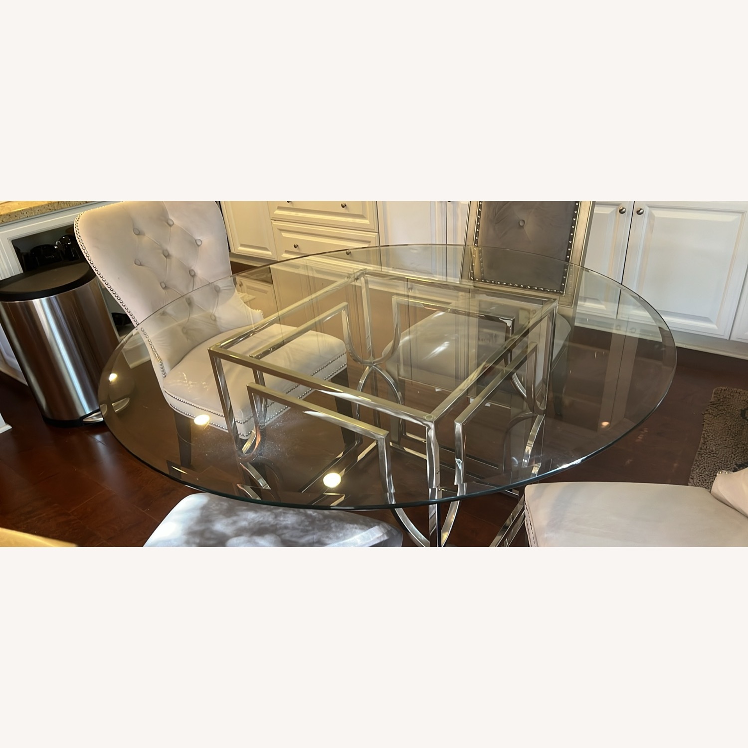 Z Gallerie Glass Dining Set - image-0