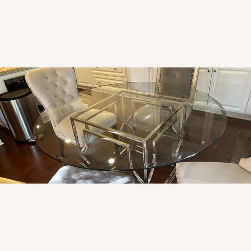Used Z Gallerie  Glass Dining Set for sale on AptDeco