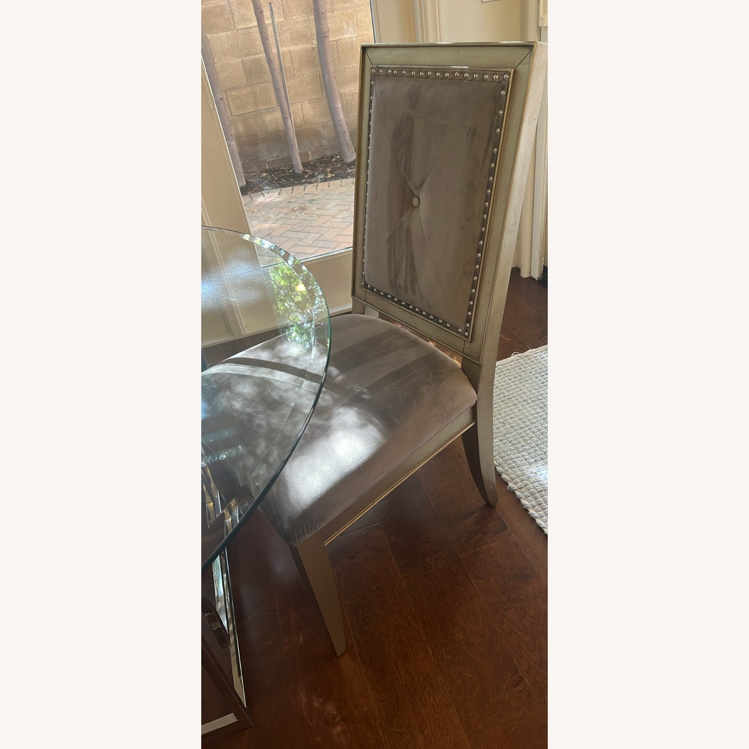 Z Gallerie Glass Dining Set - image-2