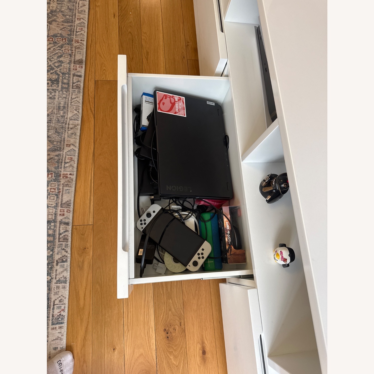 CB2 Chill 80" White Media Console - image-3