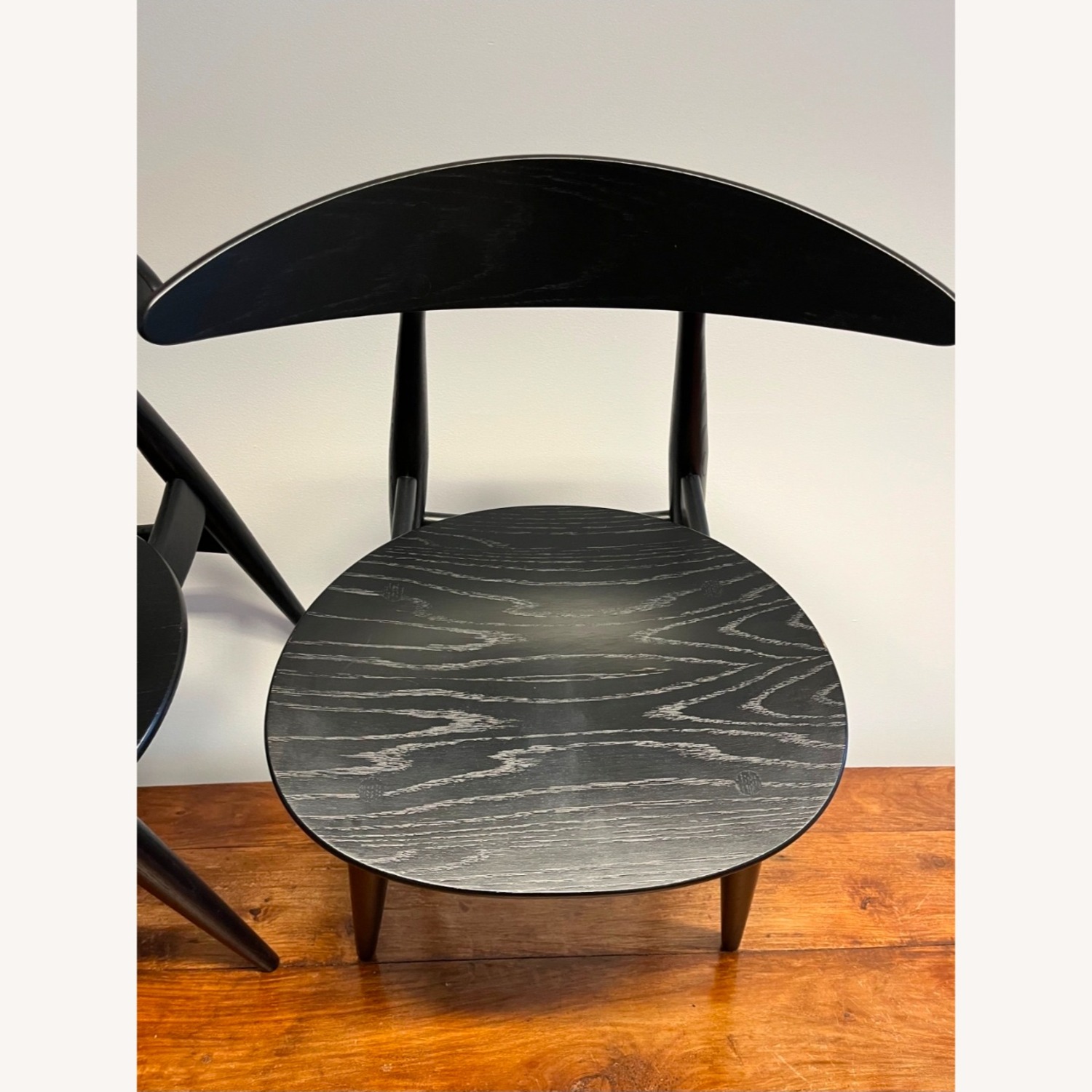 A pair CH33 Chair by Hans Wegner Black - image-6