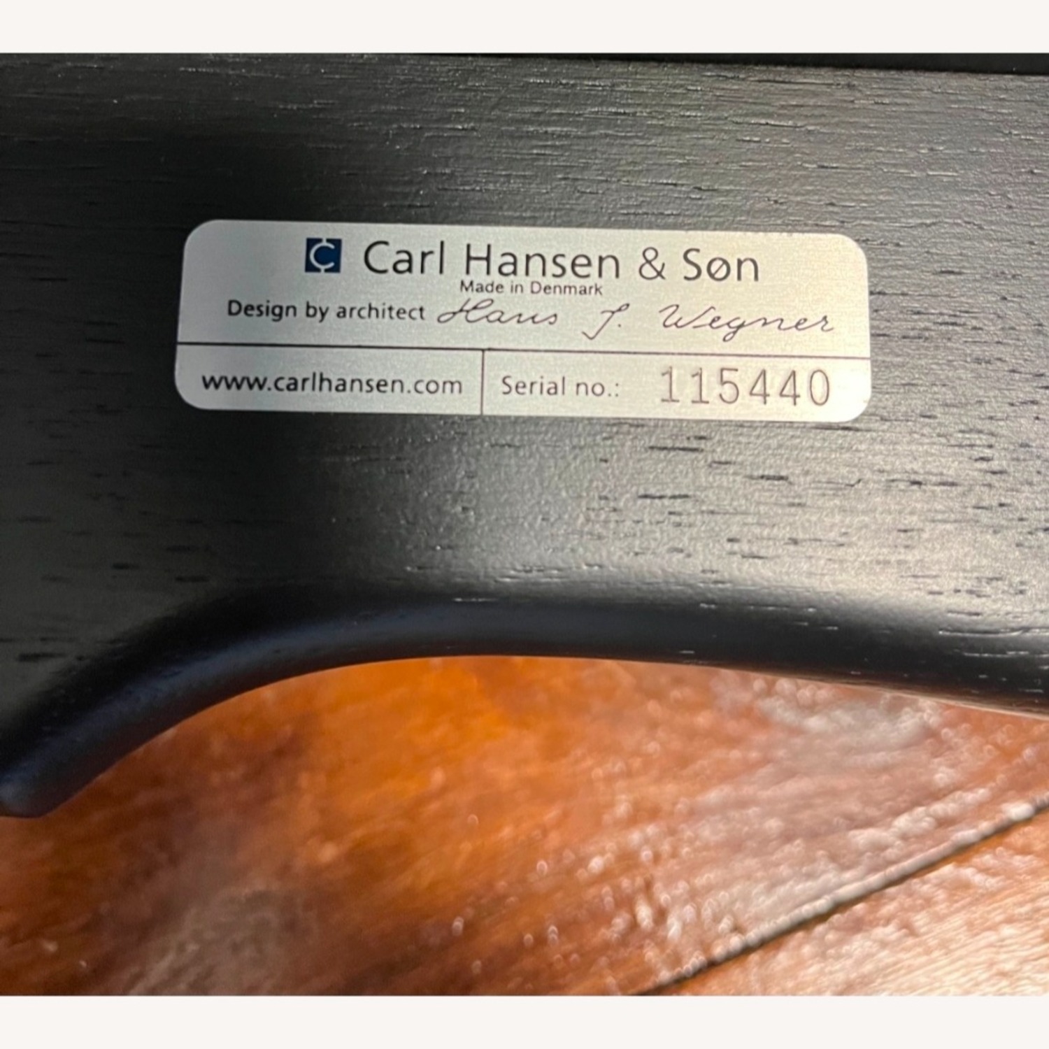 A pair CH33 Chair by Hans Wegner Black - image-4