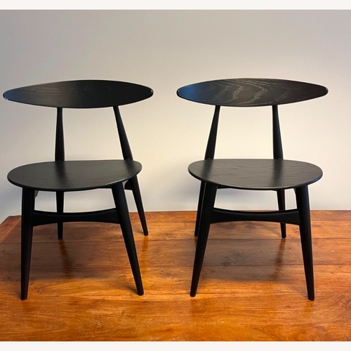 Used A pair CH33 Chair by Hans Wegner Black for sale on AptDeco