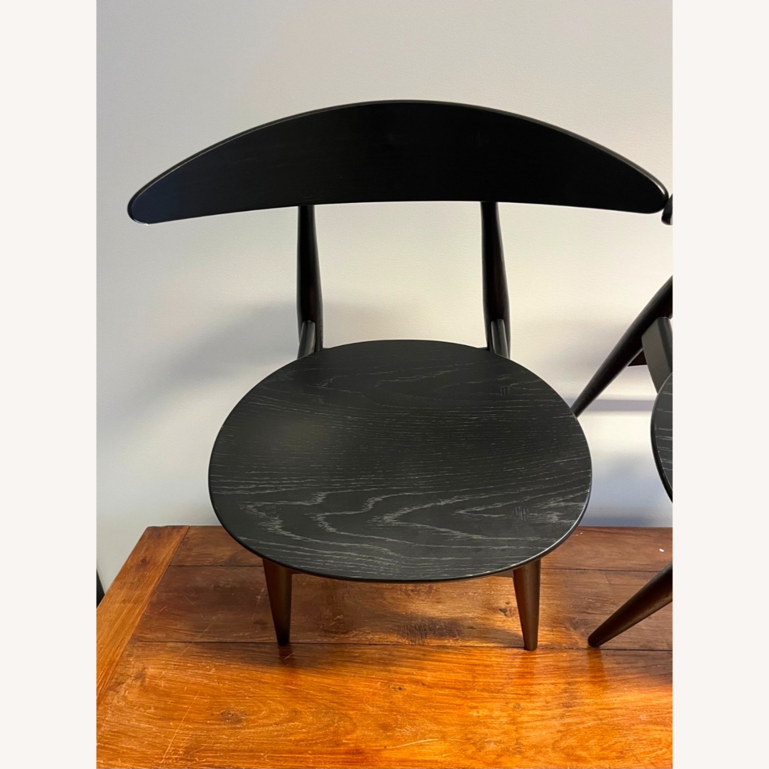 A pair CH33 Chair by Hans Wegner Black - image-7