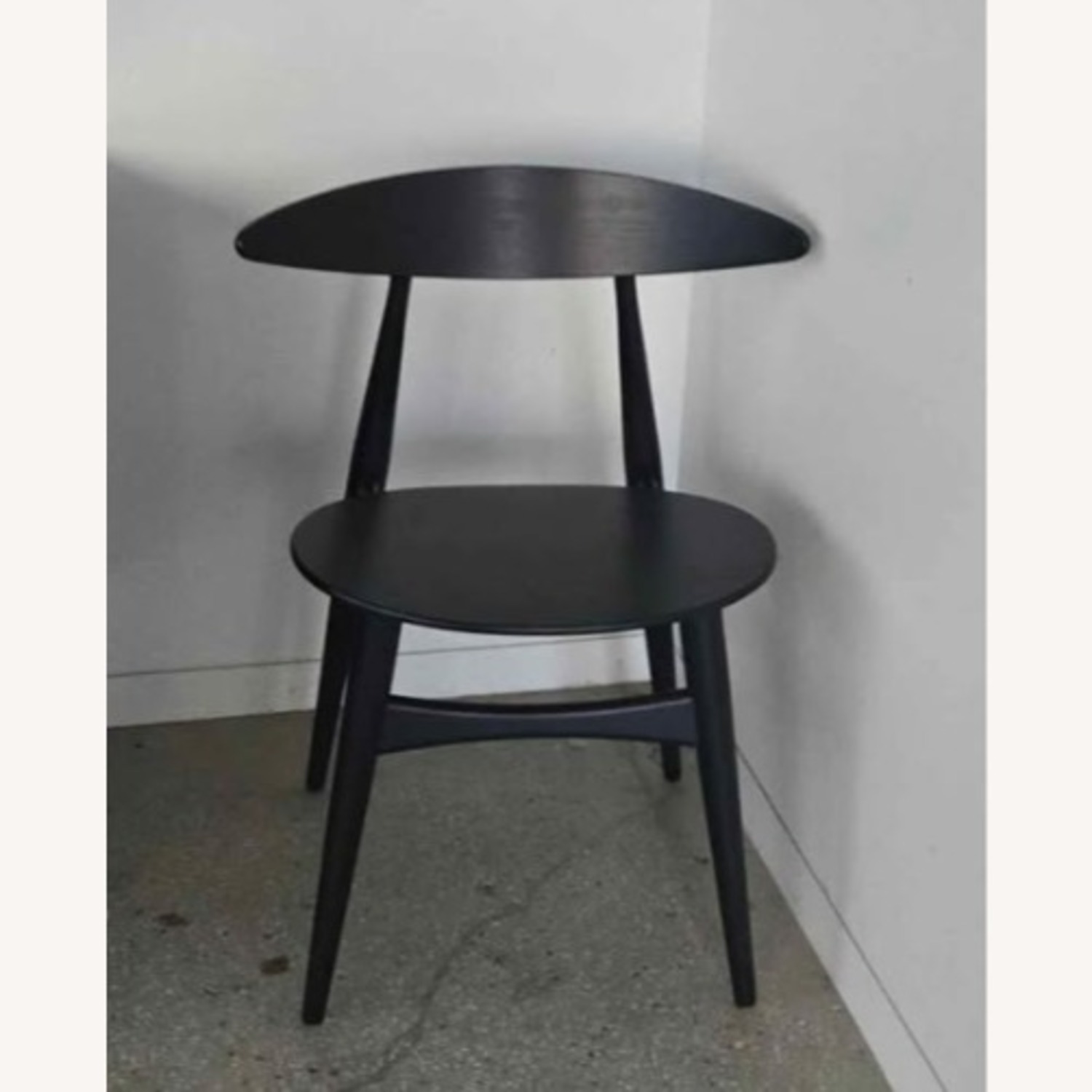 A pair CH33 Chair by Hans Wegner Black - image-3