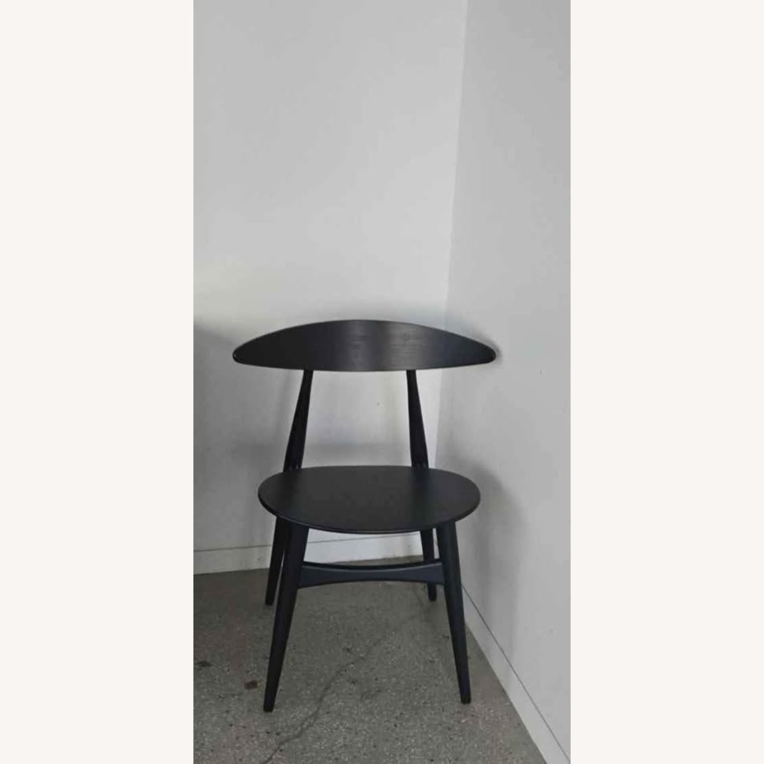 A pair CH33 Chair by Hans Wegner Black - image-1