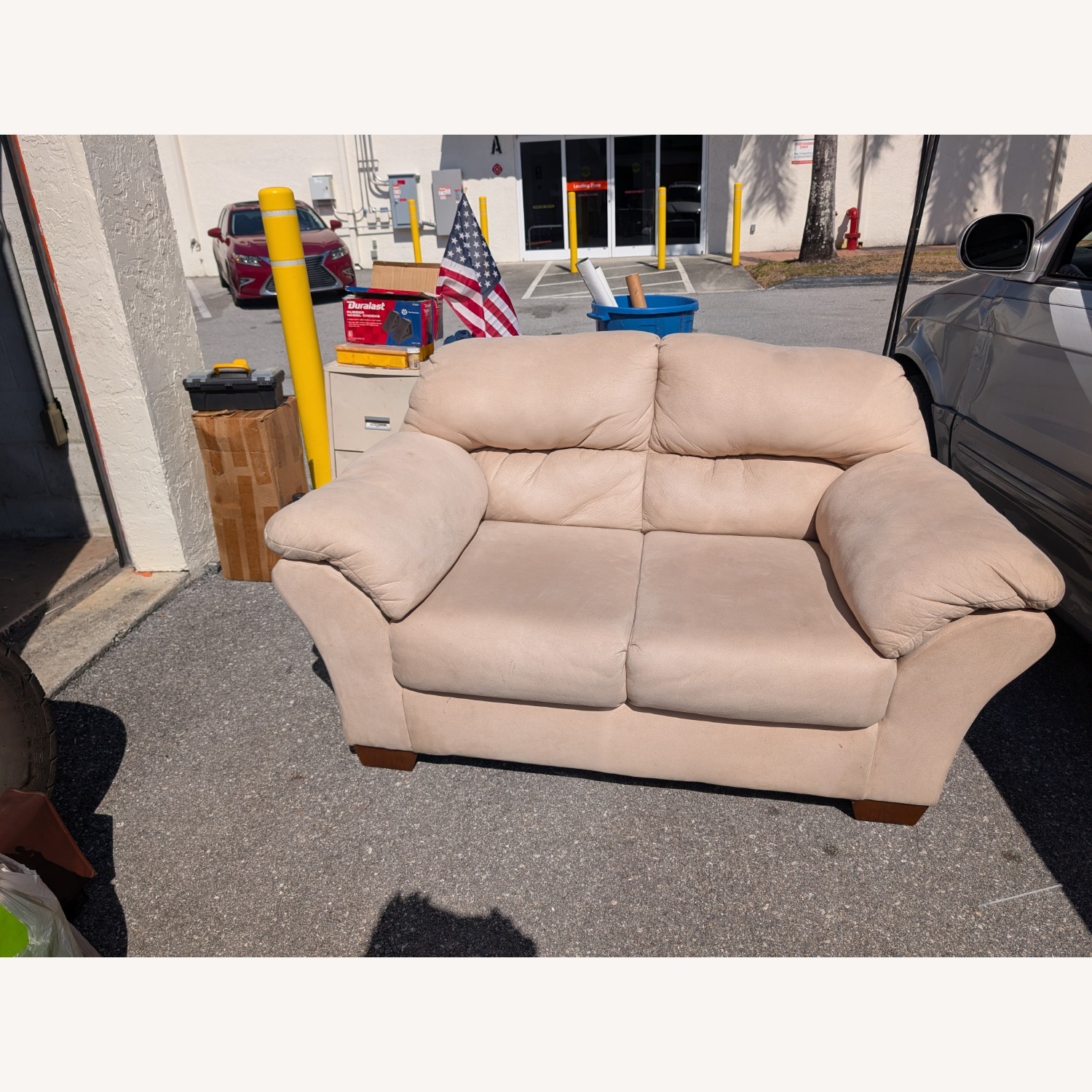 Ashley Furniture Light Brown 2 Seater Sofa - image-3