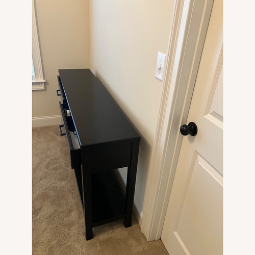 Used Black Wood Media Storage for sale on AptDeco