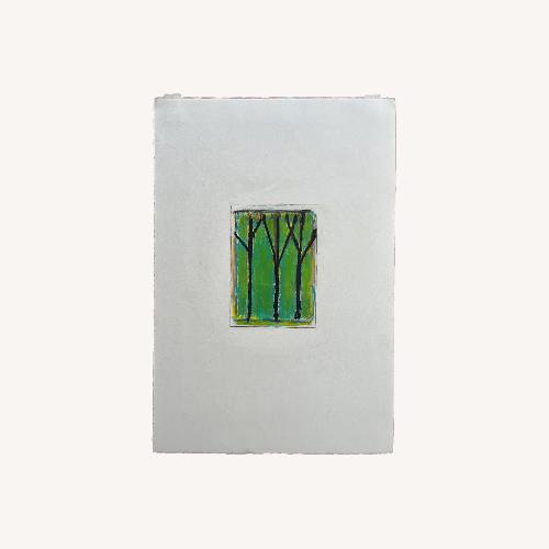 Used Vintage Abstract Oil Pastel Art Drawing  for sale on AptDeco