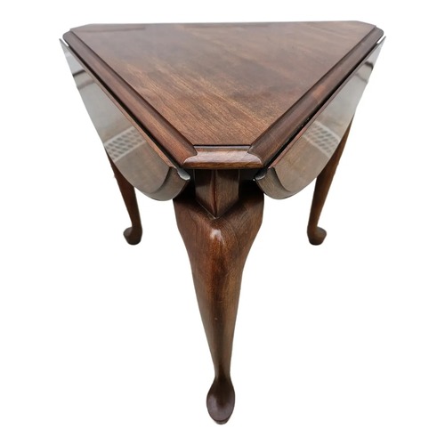Used Vintage/Antique Brown Wood Drop Leaf Side Table for sale on AptDeco