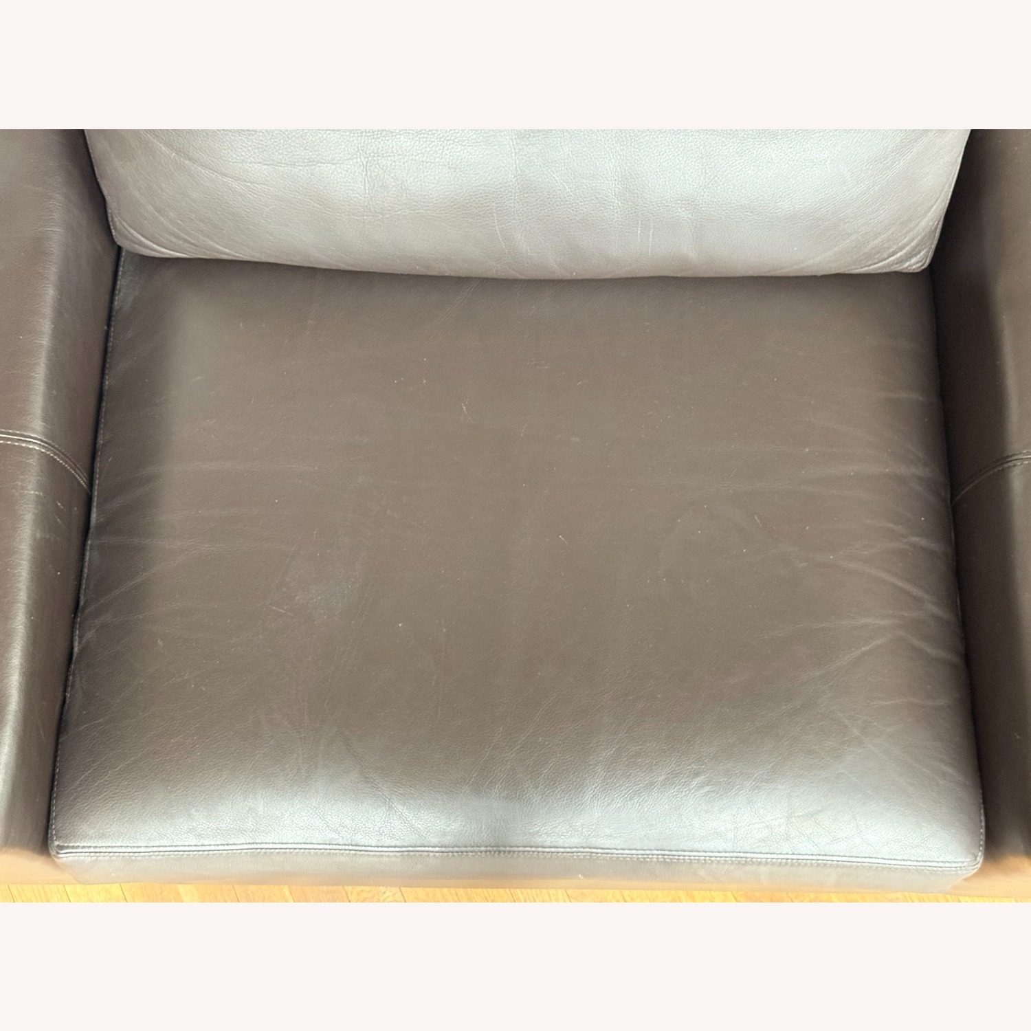 Room & Board Townsend Dark Brown Leather Chair and a Half - image-8