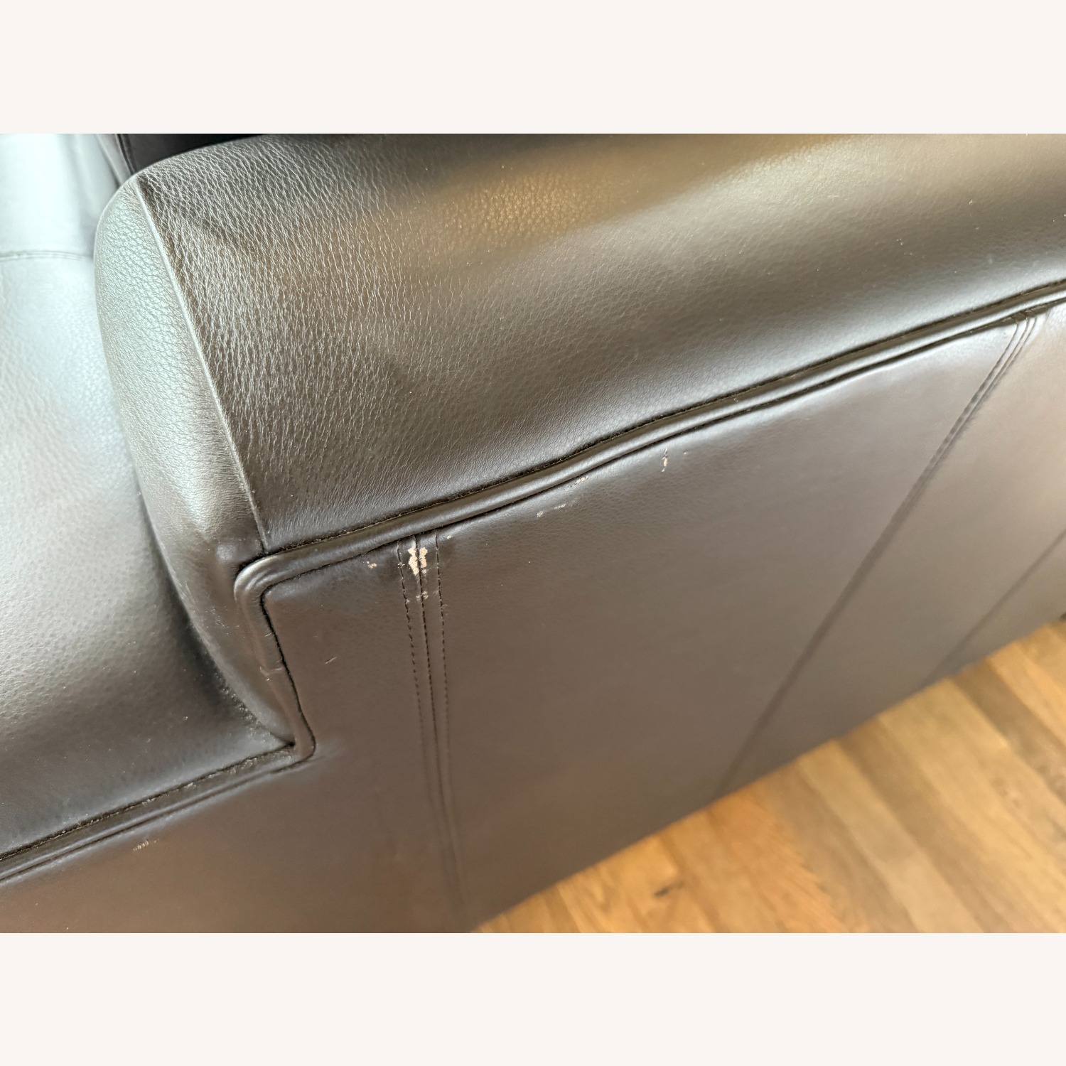 Room & Board Townsend Dark Brown Leather Chair and a Half - image-16