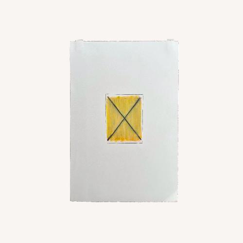 Used Abstract Vintage Oil Pastel Art on Paper for sale on AptDeco