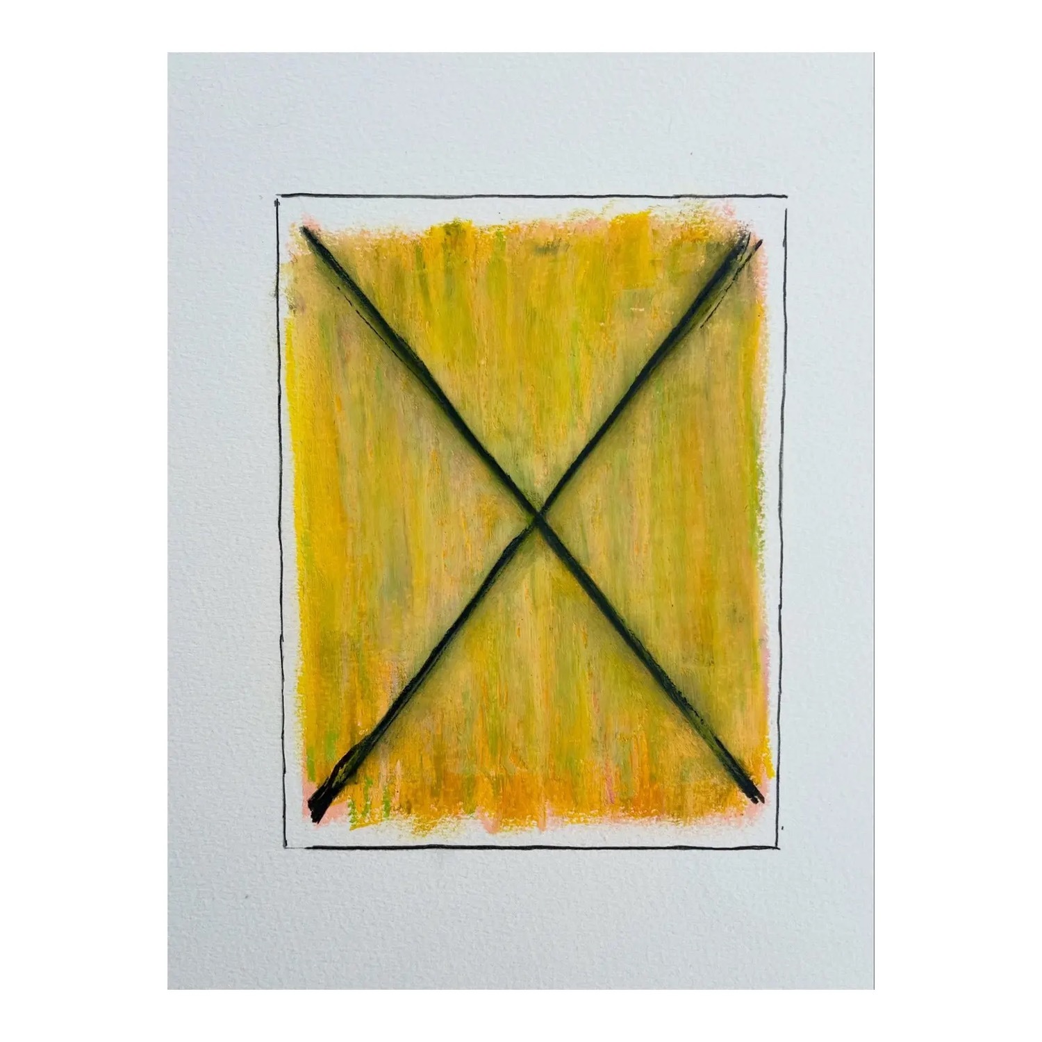 Abstract Vintage Oil Pastel Art on Paper - image-4