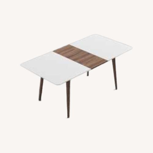 Used Rove Concepts White Wood Dining Table for sale on AptDeco