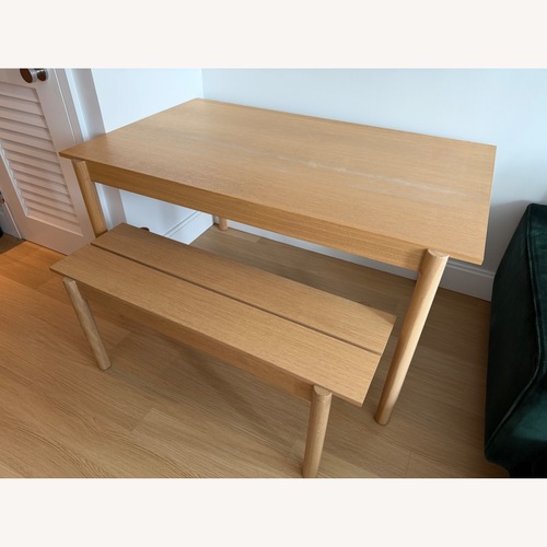 Used Muuto Linear Dining Table & Bench for sale on AptDeco