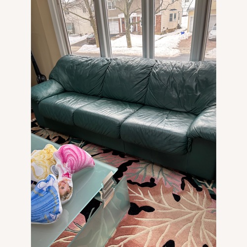 Used Natuzii 3 Seater Leather Couch for sale on AptDeco