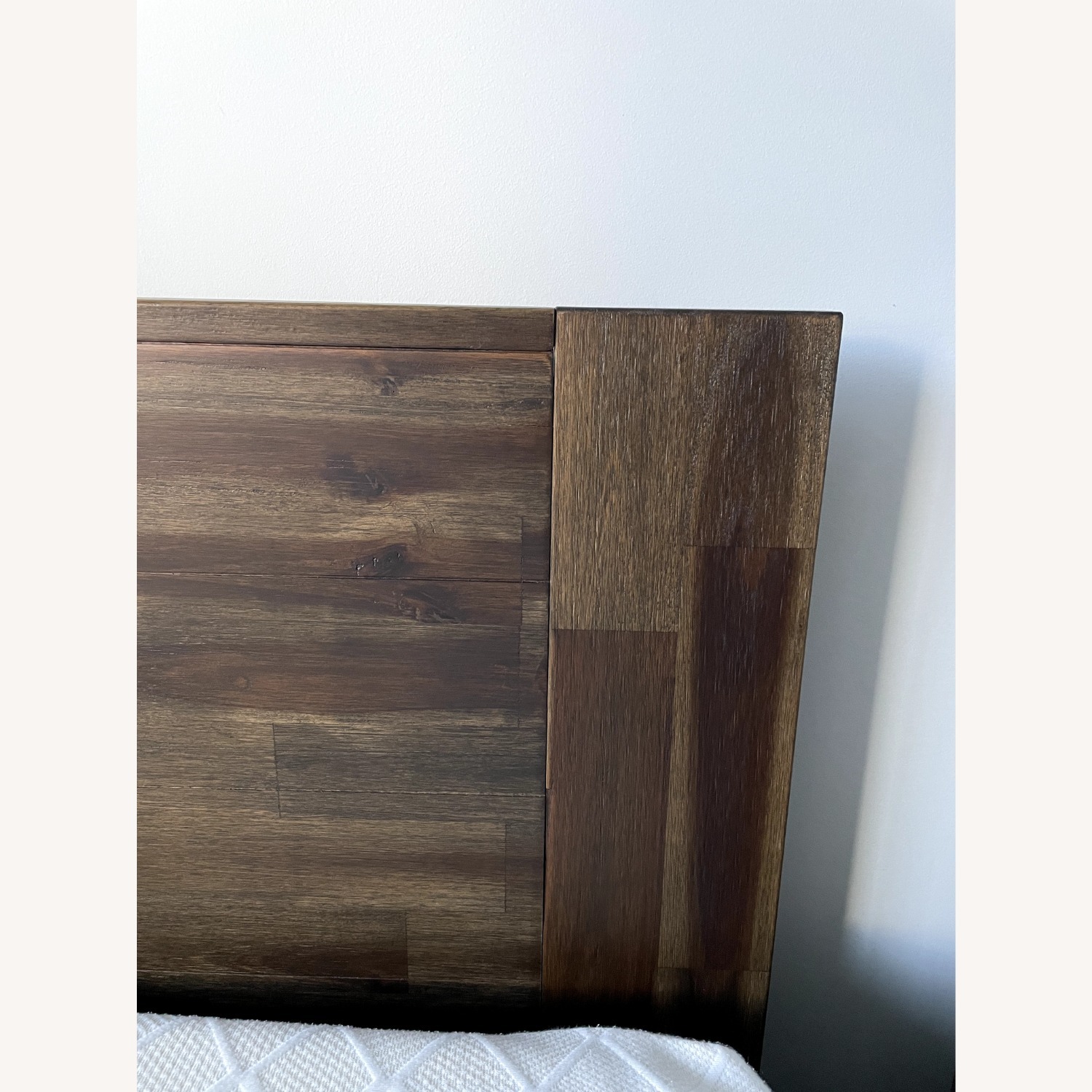 Montauk Furniture Dark Brown Wood Queen Bed - image-3